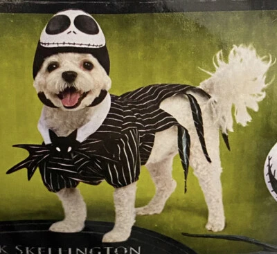 NUEVO Disfraz Disney Talla Pequeño Perro Jack Skellington Pesadilla Antes de Navidad Foto 1 de 4