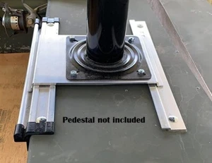 Boat Seat Mount Bracket Slide Bench 15" Rails Kit Pin Plate Post Pedestal Base - Picture 1 of 6