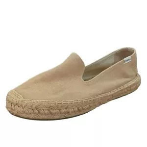 Soludos Espadrilles Schuhe 10 hellbraun Canvas Smoking Hausschuhe bequem Freizeit - Bild 1 von 14