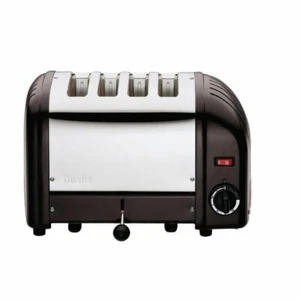 New Dualit Classic Retro Style Vario Four Slot Toaster 4 Slice Black / Stainless - Picture 1 of 5