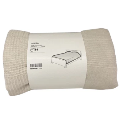 Nueva colcha IKEA INDIRA Queen/King Natural/Algodón Sin Blanquear 305.810.59 Foto 1 de 4