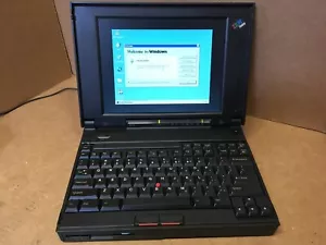 Rare Vintage IBM ThinkPad 365X Pentium LAPTOP WINDOWS 95 Installed, FDD - Picture 1 of 9