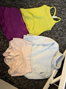 Lot Of 4 Athleta Sweatshirt Tank Skort Short Small - Picture 1 of 10