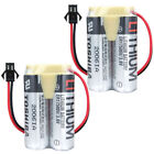 2pc ER17500V/3.6V Battery Pack 2700mAh with Plug Non-rechargeable Li-ion Battery