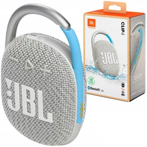 JBL CLIP 4 ECO WIRELESS LAUTSPRECHER WASSERDICHT MOBILES BLUETOOTH WEISS - Bild 1 von 5
