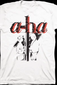 Camiseta Rara A-Ha Band Take On Me Manga Corta Algodón Blanca Todas las Tallas - Imagen 1 de 3
