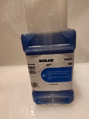 Limpador de vidro e limpador de superfície ECO6100291 Ecolab QC 1,3 L 6100291 + meia garrafa - Imagem 1 de 3