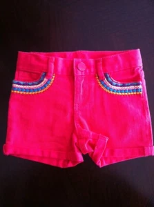 NWT Gap Baby Girl Denim Shorts Size 12-18 Months Pink Summer - Picture 1 of 1