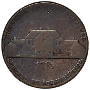 Great Britain 1799 1/2 Half Penny Token Lunatic Hospital D&H #33 - Picture 1 of 2