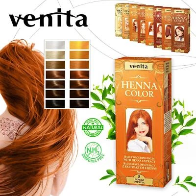 Venita Henna Color Natural Hair Color Hair Balm Herbal Hair DYE FOR HAIR HENNA - Image 1 of 2