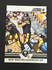 BEN ROETHLISBERGER 2012 Score Autographed NFL card w/ Authentic Signature