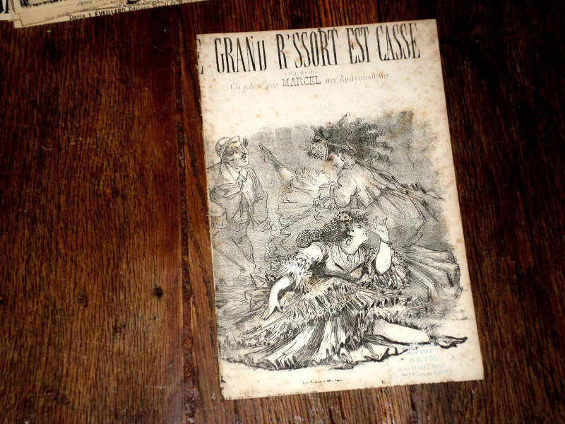 le grand r'ssort est cassé chantée par Marcel partition chant 1870 Villebichot - Photo 1/1