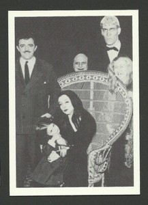 The Addams Family 1960s TV Show Card John Astin Carolyn Jones Jackie Coogan