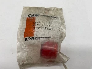 Cutler Hammer Eaton light lens Red 10250TC21 - Picture 1 of 2