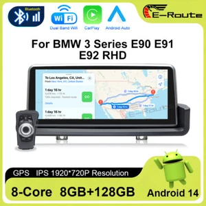 Android Bildschirm CarPlay 128GB Head Unit WLAN für BMW 3er E90 E91 E92 E93 RHD - Bild 1 von 20