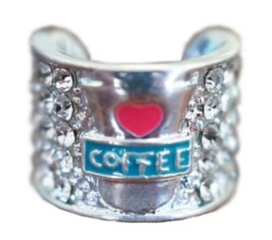 Kristall Stethscope Kaffee Charm Kostenloser Versand - Bild 1 von 2