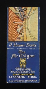 1940s INTERIOR The Mc Colgan Smartest Eating Place Kramer Service McComb MS Pike - Picture 1 of 2