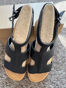 Sandalias UGG Zahara para mujer negras con correa al tobillo talla 4 del Reino Unido (EU37) - Imagen 1 de 11