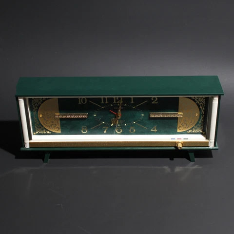 Vintage SEIKO Shelf Clock FGM 204 Fancy Gold Music Bell Japan WORKING w/ ISSUES Cover
