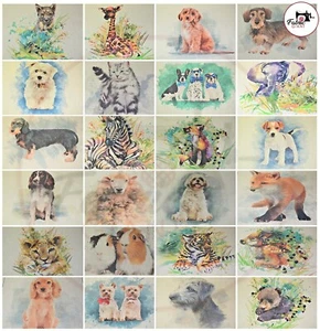 Fabric Cushion Panels Linen-look Country Creatures and Animals for Home Decor- - Picture 1 of 83