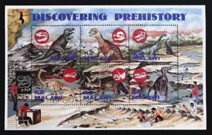 MALAWI 1993 DINOSAURS, PREHISTORIC ANIMALS Sc 623 MNH Cv $20 - Picture 1 of 1