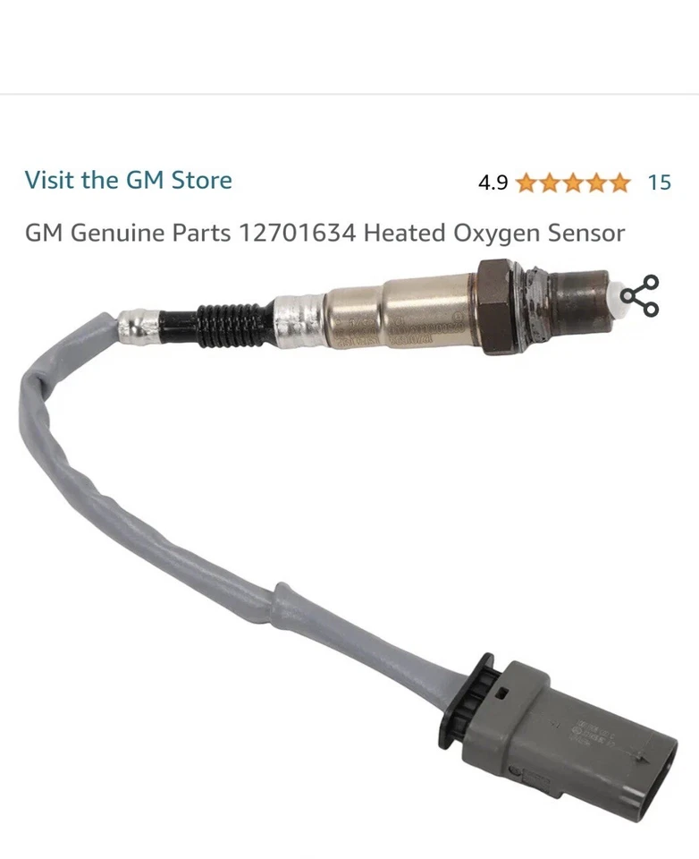 Подлинный датчик кислорода с подогревом GM 12701634 - Изображение 1 из 1