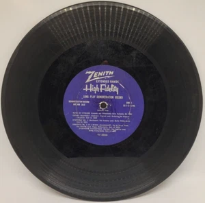 Zenith Extended Range High Fidelity Demonstration Record - TV 20928, TV 20929 - Imagen 1 de 4