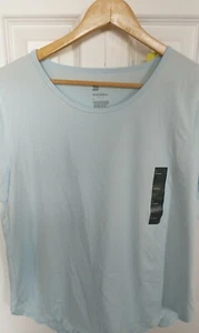 All In Motion Moisture Wicking Short Sleeve Shirt Light Blue Sz Large - Picture 1 of 3