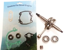 Crankshaft For Stihl ts420, ts410 bottom end rebuilt kit, bearings, gasket set - Picture 1 of 2