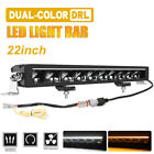 12v 24v Night Blazer 10-52" Single Row Led Light Bar Drl Park Light Row Function