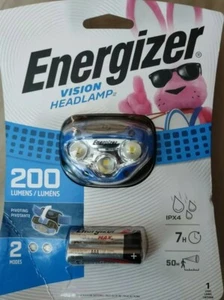 Energizer Vision Pivoting Vision Headlamp w/3 Alkaline Batteries Included 2 Mode - Picture 1 of 1