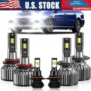For Subaru Legacy 2008-2009 6Pcs LED Headlight Bulb Hi/Low+Fog Light Combo Kit - Picture 1 of 12