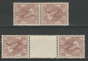 Netherlands 1924 NVPH 61b & 61c tete beche MNH certificate - Picture 1 of 2