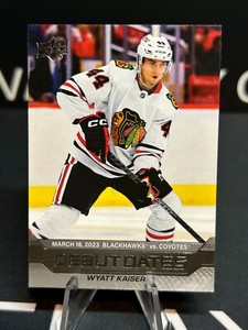 2023-24 Upper Deck Series 1 Debut Dates Wyatt Kaiser DD-19