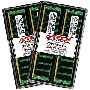 256GB 4x 64GB PC4-23400 LRDIMM DDR4 2933 Memory RAM for APPLE MAC PRO 2019 A1991 - Picture 1 of 7