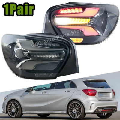 LED Taillight For Benz A-Class W176 2013 2014 2015-2018 Turn Signal Lamp Black - Image 1 of 4