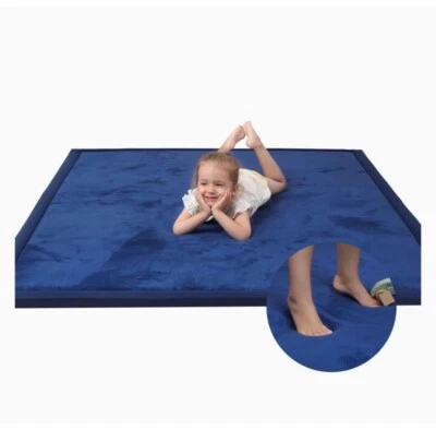 Foldable Plush Floor Rug For Babies & Kids 79"x59" Anti-Slip Backing Ultra-Soft - Image 1 of 4