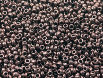 Cuentas de semillas de vidrio vintage Miyuki metálicas bronce oscuro Japón 24 g 11/0 BB96-84 Foto 1 de 4