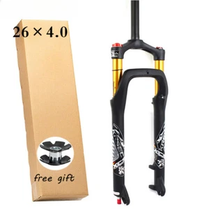 Bicycle Fat Fork 26*4.0 Inch Front Suspension Air Fork with ABS Adjustment - Picture 1 of 19