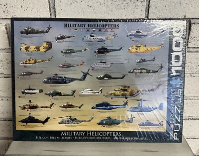 Euro graphics Puzzle 1000 Military Helicopters New Factory Sealed - Image 1 of 4
