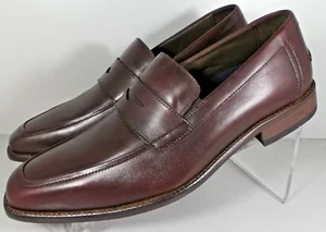 205353 SD50 COLTON MEN'S SHOES SIZE 9 M BURGUNDY LEATHER JOHNSTON & MURPHY - Picture 1 of 6