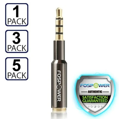 3.5mm Slim TRRS Headphone Extender Extension AUX Stereo Audio Adapter Plug Jack - Image 1 of 4