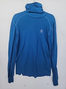 Odlo The Warm Active Base layer Size XLarge, Long Sleeve, Blue, Hooded - Picture 1 of 5