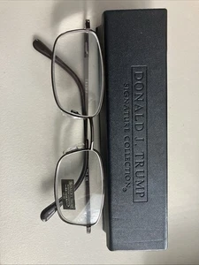 Donald Trump Reader Eyeglasses 2.50+ Signature Collection Bronze Metal Frame - Picture 1 of 5
