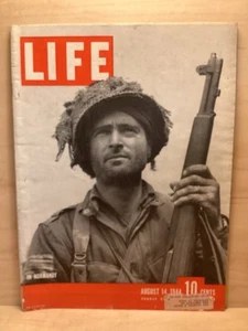 Life Magazine Vol.17 No.7 August 14, 1944 In Normandy, Break Through In France! - Picture 1 of 6