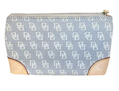 Dooney Signature Black Coated Canvas Wristlet, Glasses Case & ID Case - Image 1 of 4