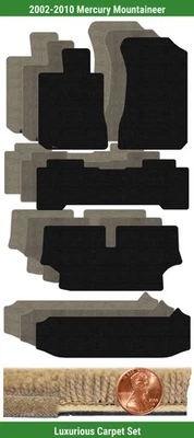 Juego de alfombrillas de lujo personalizadas para Mercury Mountaineer 2002-2010 (5 piezas) #1006 Foto 1 de 4