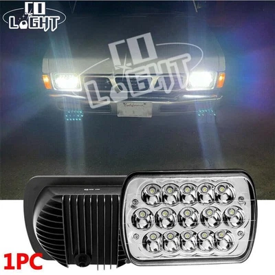 Faro LED 120W 5x7" 7x6"" pulgadas ajuste alto camioneta Nissan carrocería rígida D21 NX Foto 1 de 4