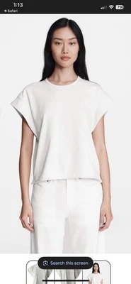 Rag & Bone Ryder muscle modern t-shirt organic cotton macadamia color size Small - Image 1 of 3