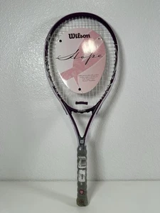 Wilson Hope Tennis Racquet T3134B Breast Cancer 4-1/8” Grip With Two Sleeves - Picture 1 of 9